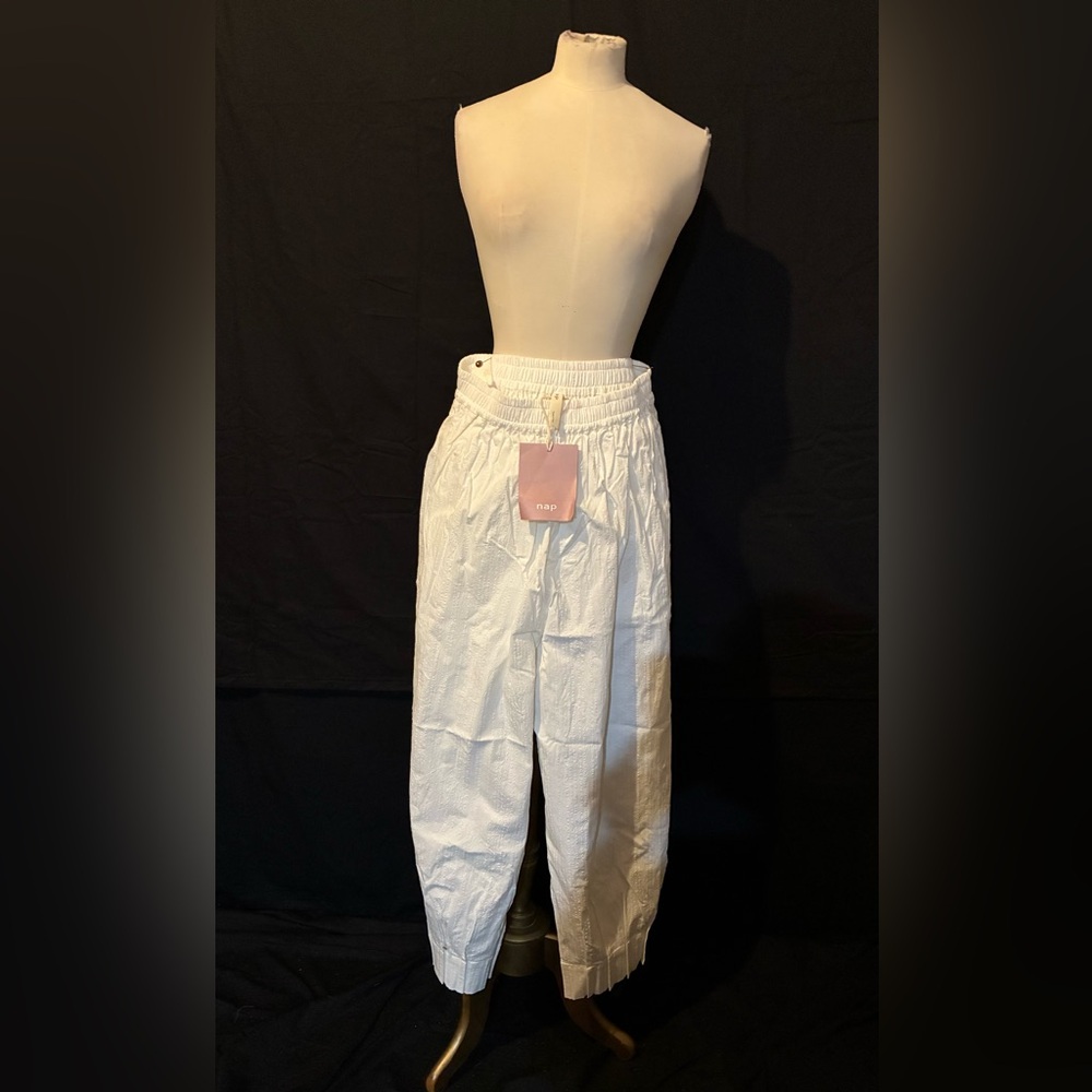 Wide Leg Nap Ivory L Pants NWT